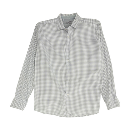 Gray Check Long Sleeve Button Down