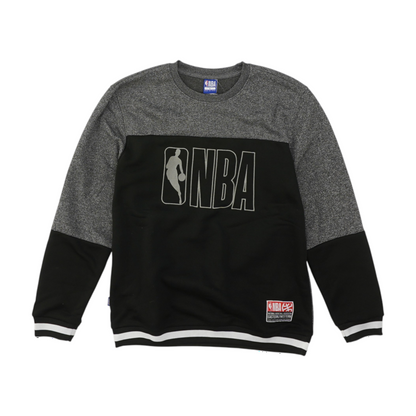 Black Color Block Sweatshirt Pullover