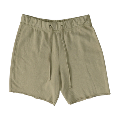 Beige Solid Active Shorts