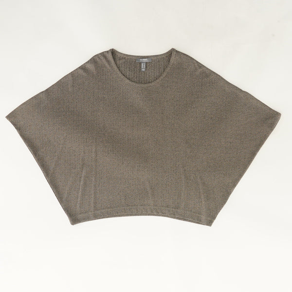 Taupe Round Neck Batwing Top