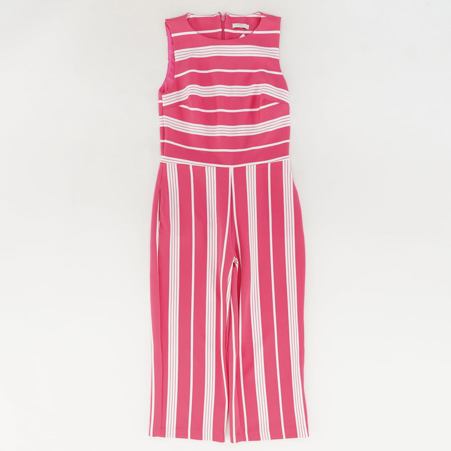 Pink Striped Jumpsuit