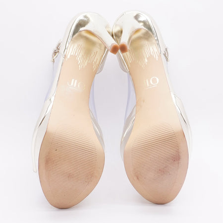 Idolina Gold Platform Heels Size 9