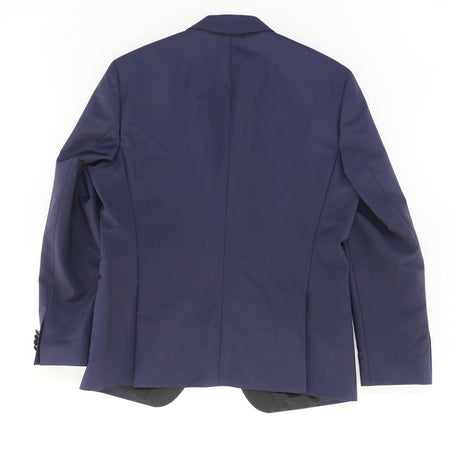 Navy Wool-Mohair Tuxedo Jacket