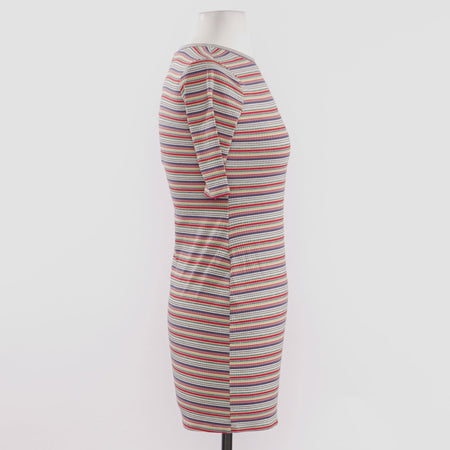 Multicolor Striped Mini Dress