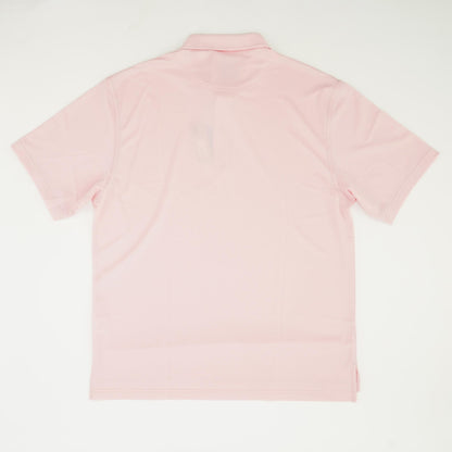 Pink Solid Short Sleeve Polo