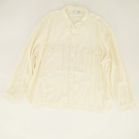 Ivory Long Sleeve Button Down Shirt