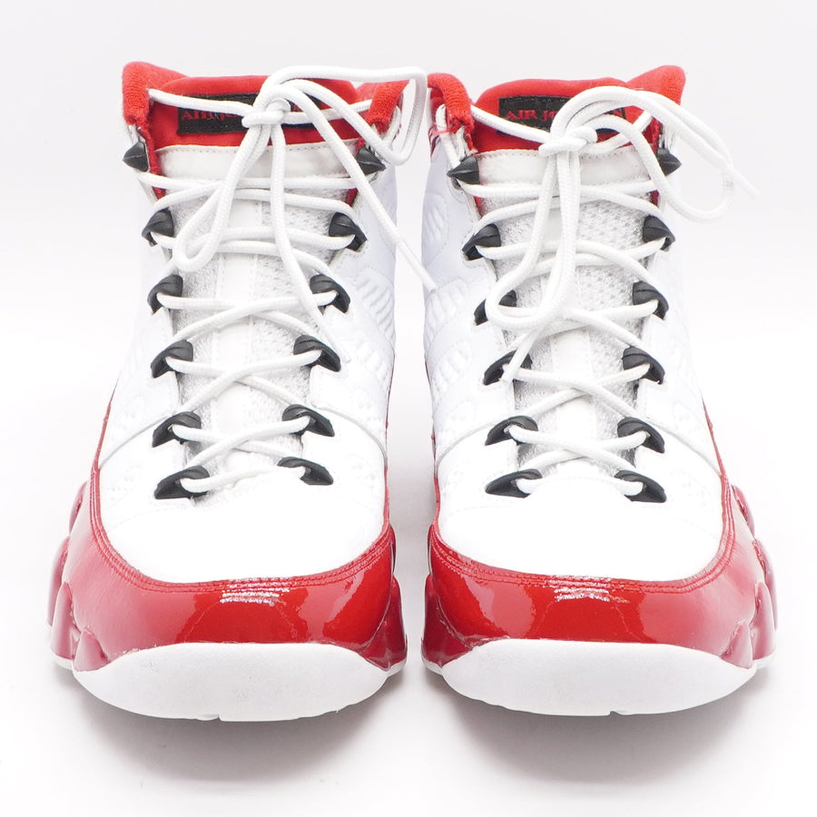 Jordan 9 Retro White Gym Red High-Top Sneakers