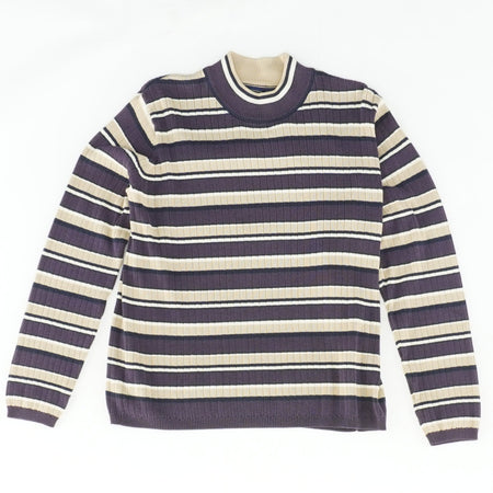 Multi Striped Mockneck Sweater