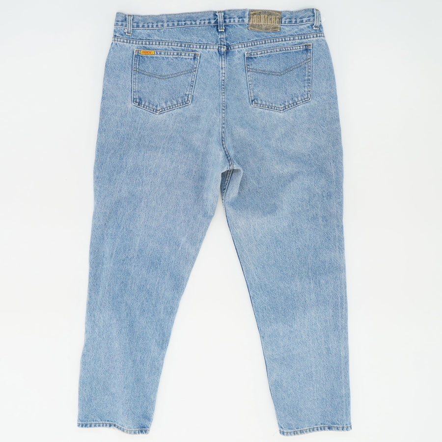 90's Slim Leg Denim Jeans in Light-Wash