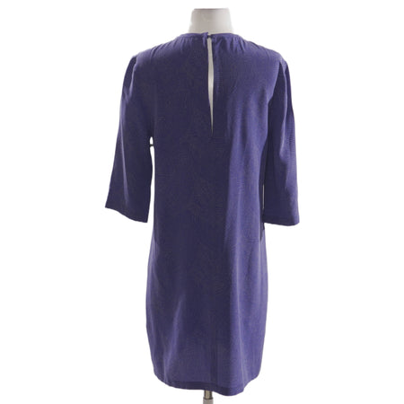 Purple Polka Dot Midi Dress