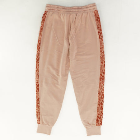 Cozy Knit Animal Print Jogger Pants- Pink - Size XS