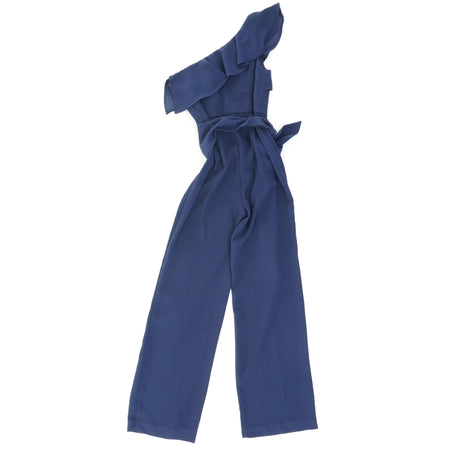 Lyra One Shoulder Jumpsuit In Navy - Size 00