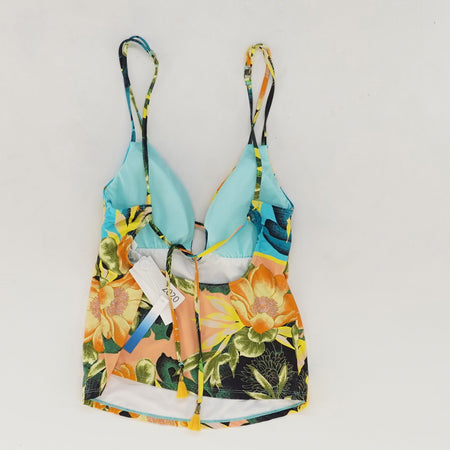Multi-Color Tropical Swim Top