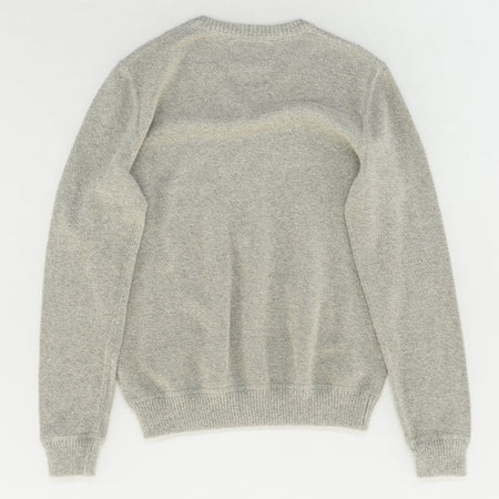 Gray V-Neck Pullover Sweater