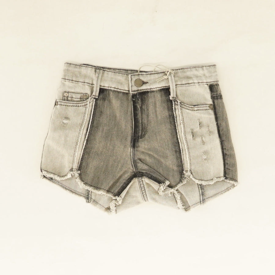 Two-Toned High Rise Shorts