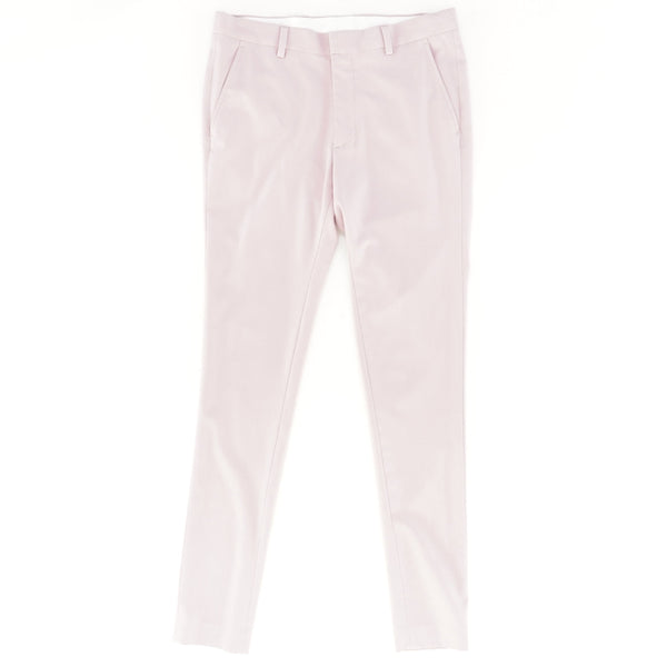 Pink Solid Dress Pants