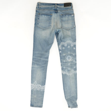 Gucci Monogram-pattern Slim-fit Jeans in Blue for Men
