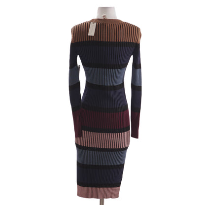 Multicolor Striped Midi Dress