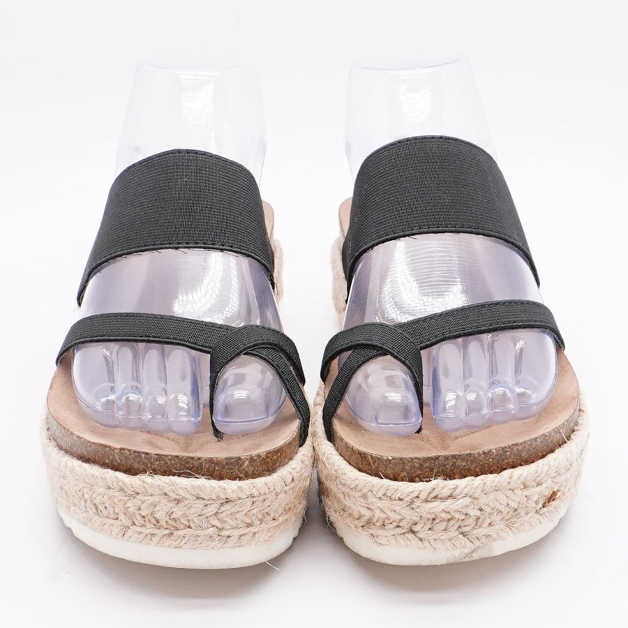 Case Platform Sandals Black Size 6