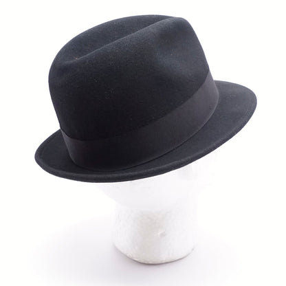 Black Felt Litefelt Packable and Water Repellent Hat