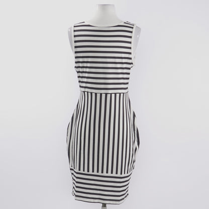 White Stripe Mini Dress