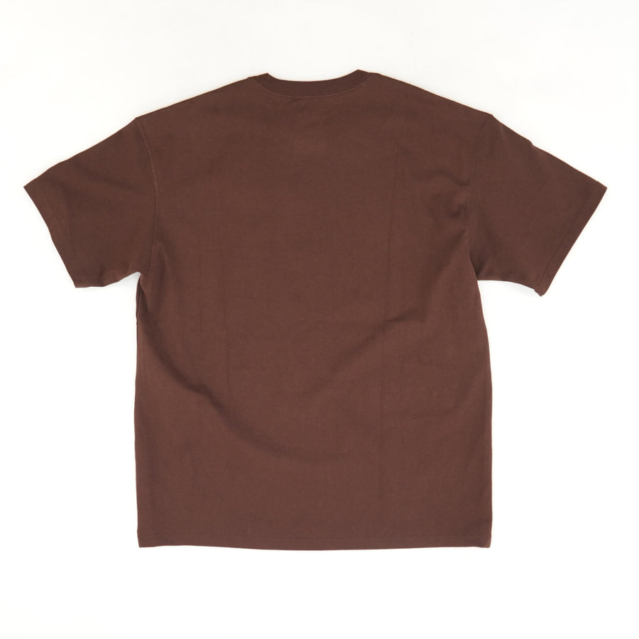 Brown Solid Crewneck T-Shirt