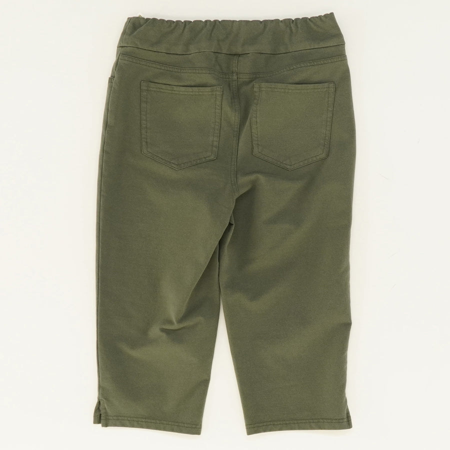 Green Comfy Knit Smooth Waist Skimmer Shorts Size 4