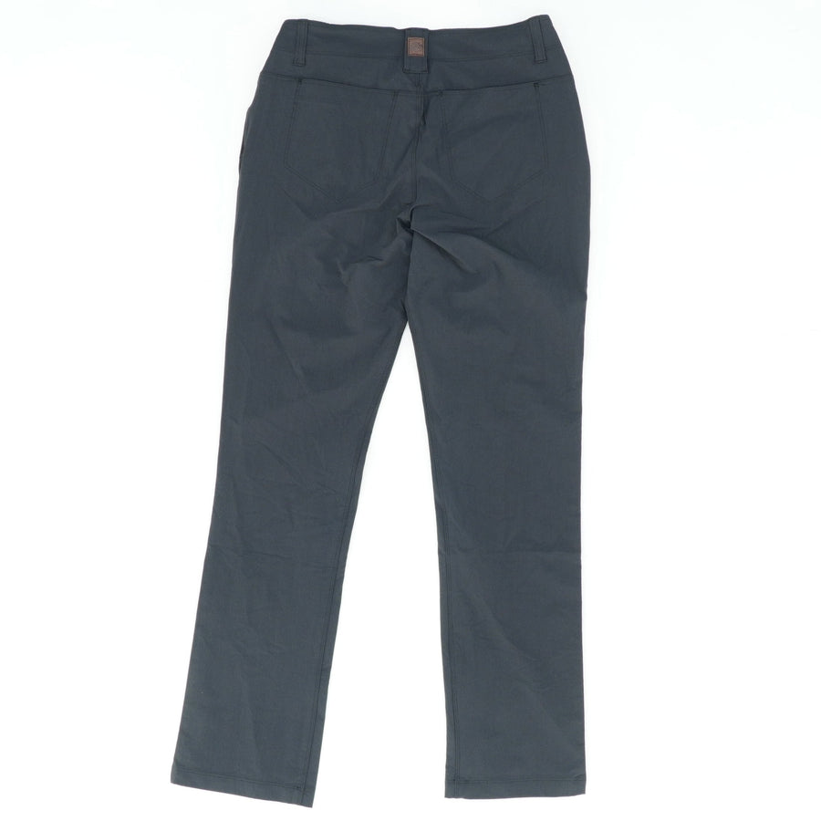 Straight-Leg Gray Fur-Lined Pants Size 2