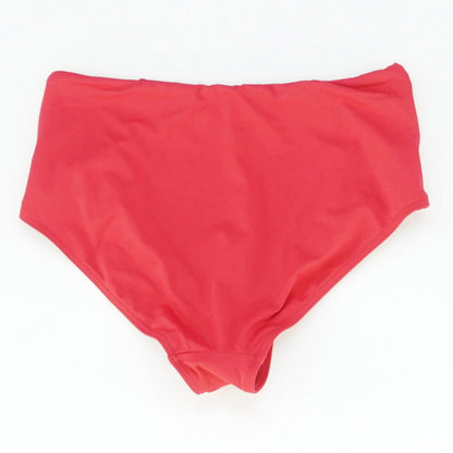 Essential Gathered Side High-Waist Swim Bottom In Red - Size 4, 6