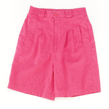 Vintage Ramie-Cotton Blend Shorts in Pink