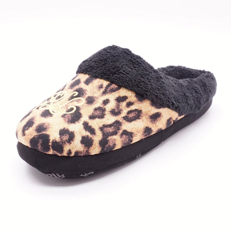 Fuzzy Leopard 995 Slippers Size S