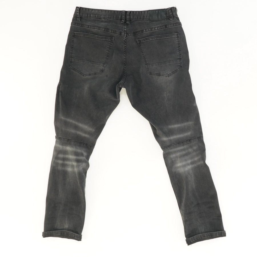 Black Faded Distressed Jeans