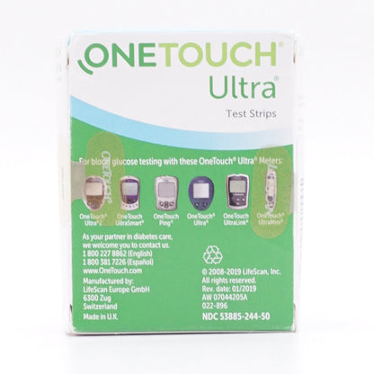 One Touch Ultra Blood Glucose Test Strips
