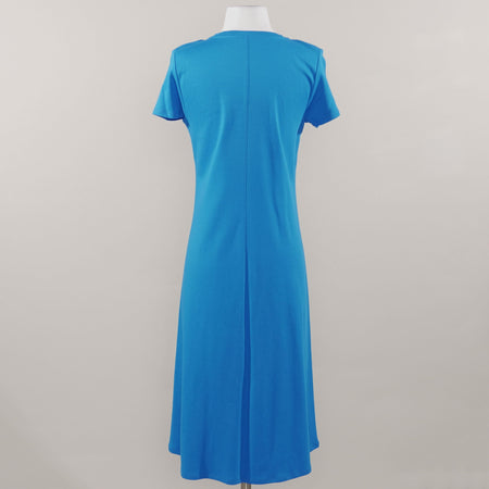 Blue Short Sleeve Maxi Dress Size XS