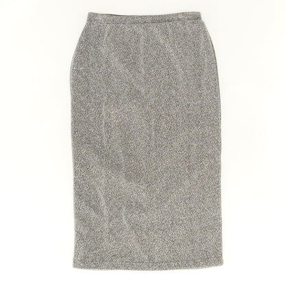 Silver Midi Skirt