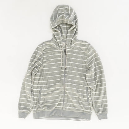 Gray Striped Lightweight Jacket