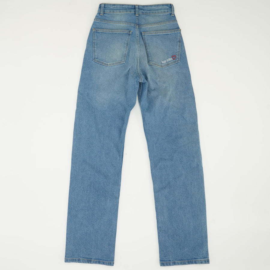 Djerf Avenue Relaxed Jeans Washed Blue - 24