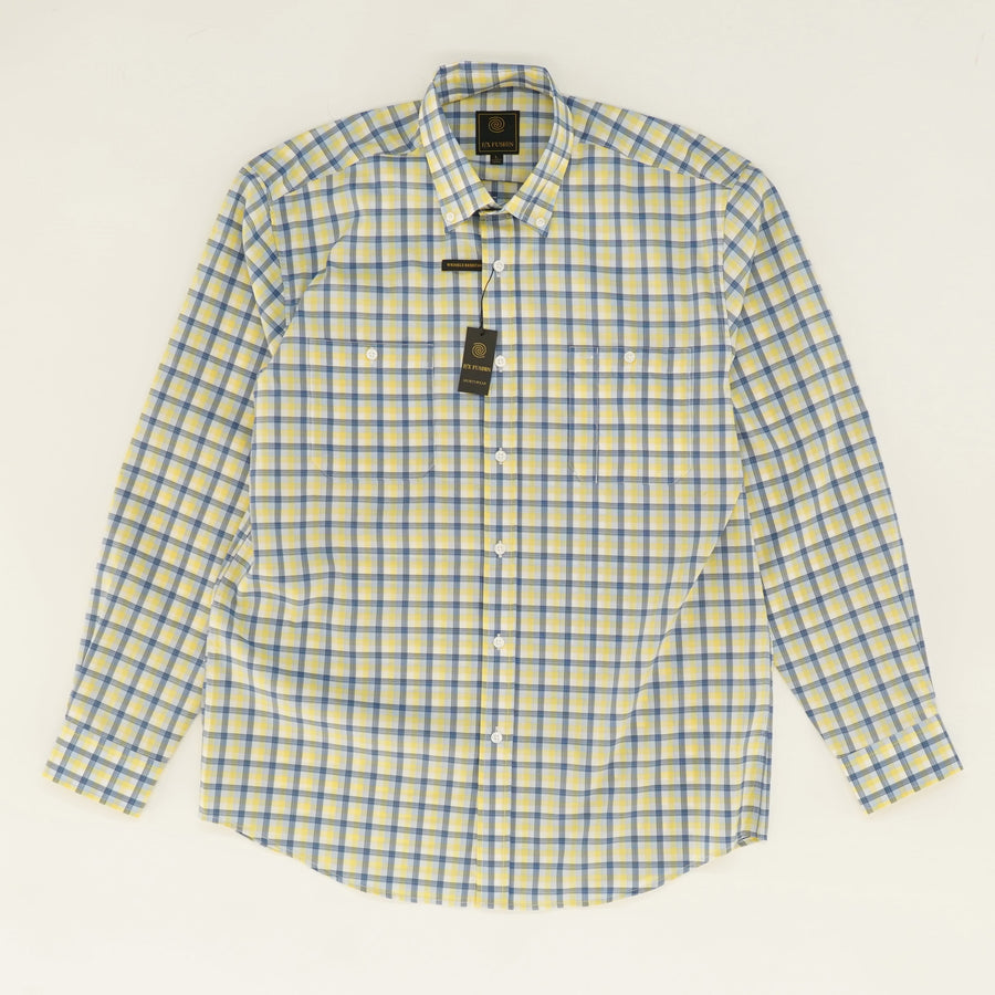 Yellow Norman Plaid Long Sleeve Button Down