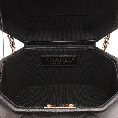 Chanel Round Mini Camellia Vanity Case