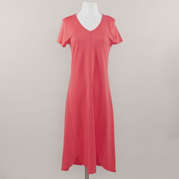 Pink Short Sleeve Maxi Dress Size XS