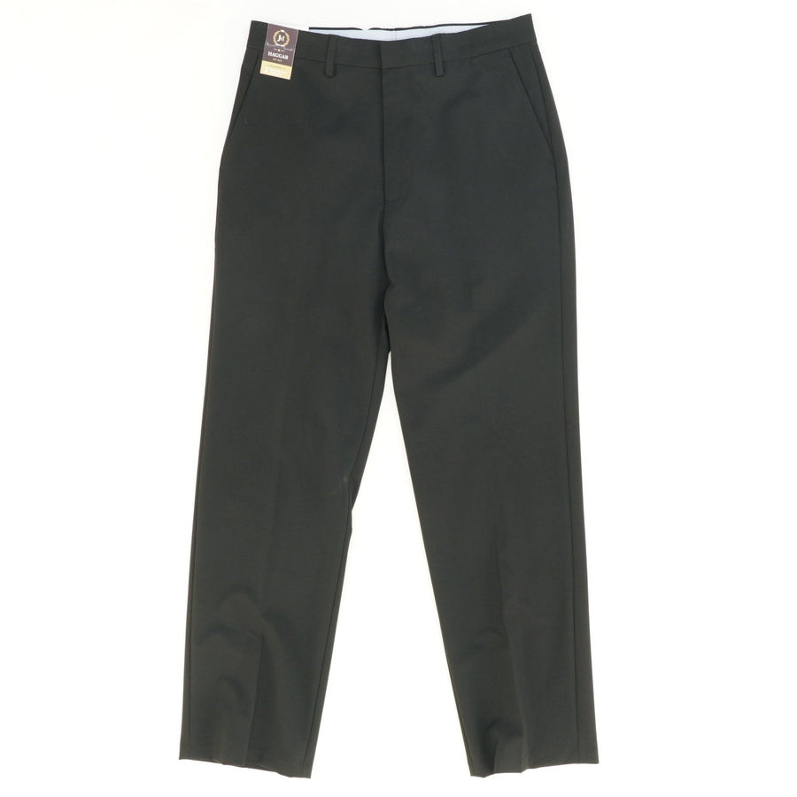 Classic Fit Flat Front Solid Stretch Dress Pant