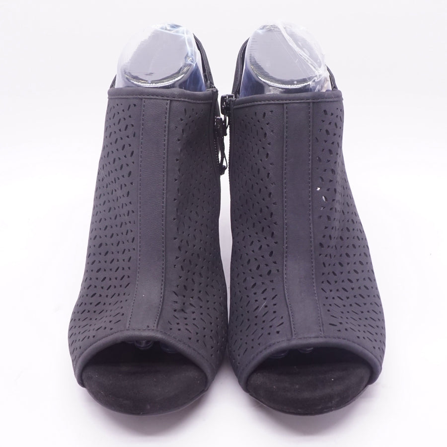 Black Angiee Block Heel Shootie - Size 6, 9.5, 10