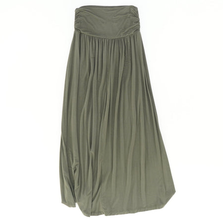 Green Slip-On Maxi Dress
