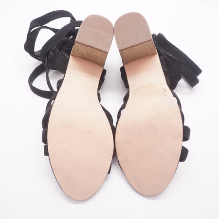 Black Eden Block Heel Sandal - Size 6