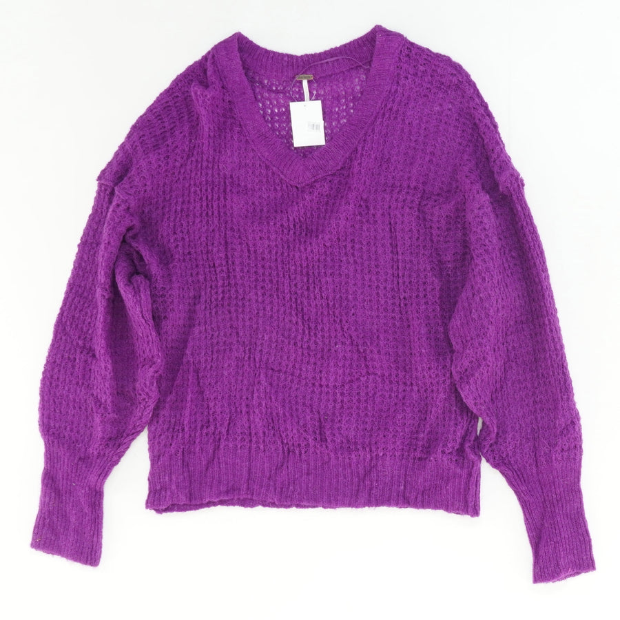 V-Neck Knitted Pullover Sweater