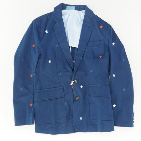 Blue Embroidered Detail Sport Coat