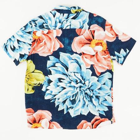 Multi Floral Short Sleeve Button Down