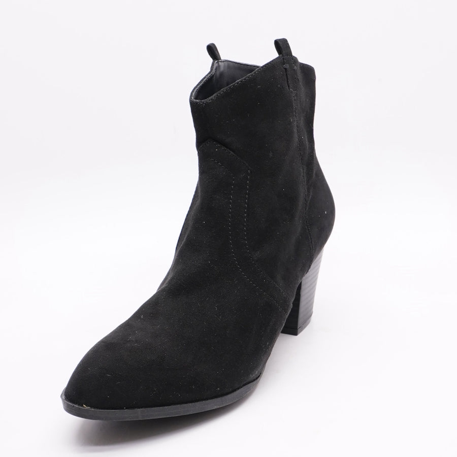Black Tango Western Ankle Bootie Size 6, 8