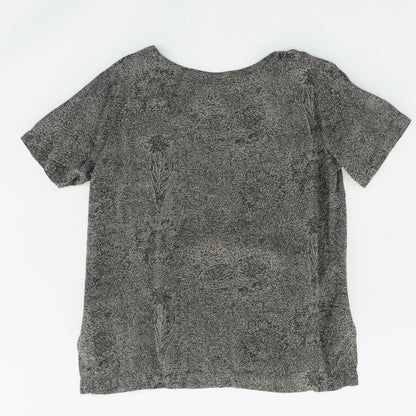 Vintage Gray Graphic Short Sleeve T-Shirt
