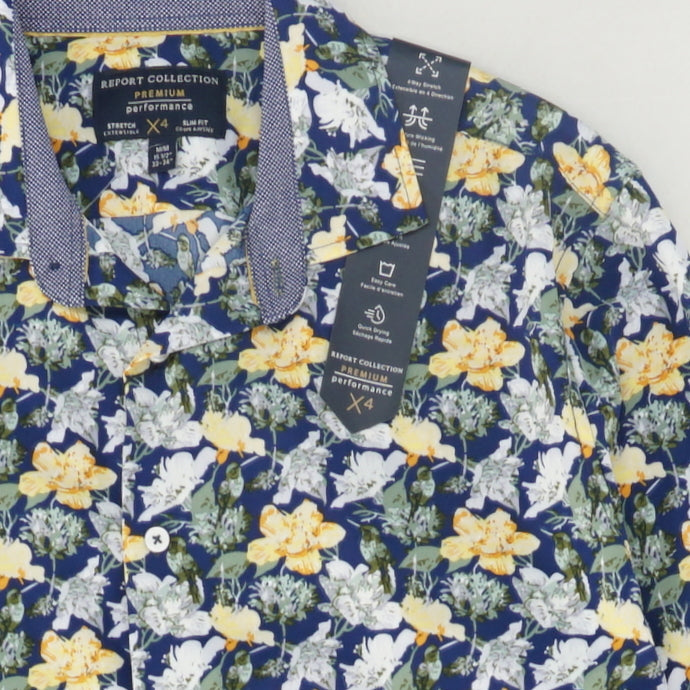Multi Floral Long Sleeve Button Down Shirt